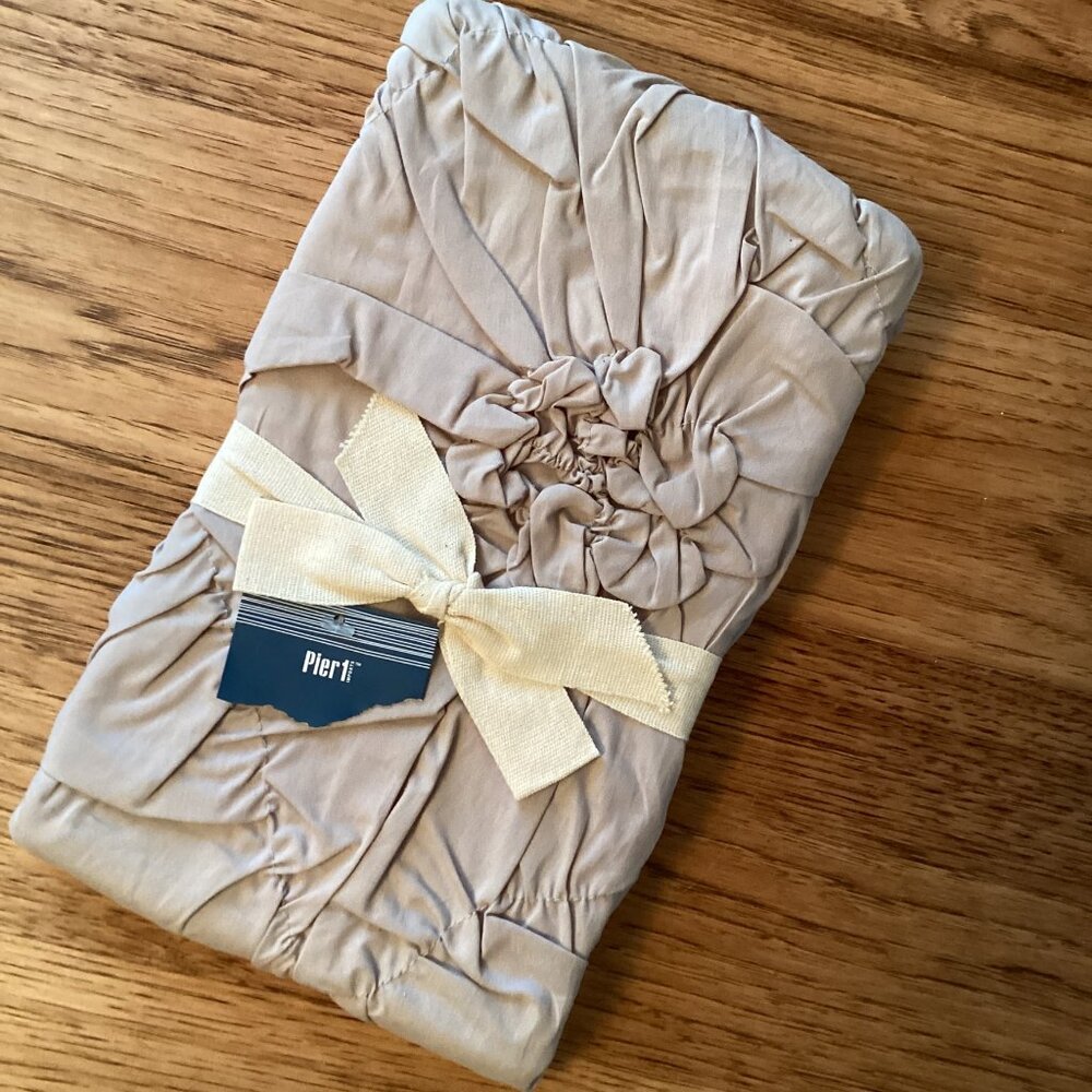 NWT Pier One Imports Savannah Dove King Pillow Sham Shabby Chic Cottagecore NEW